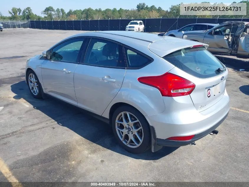 2015 Ford Focus Se VIN: 1FADP3K25FL264731 Lot: 40493949