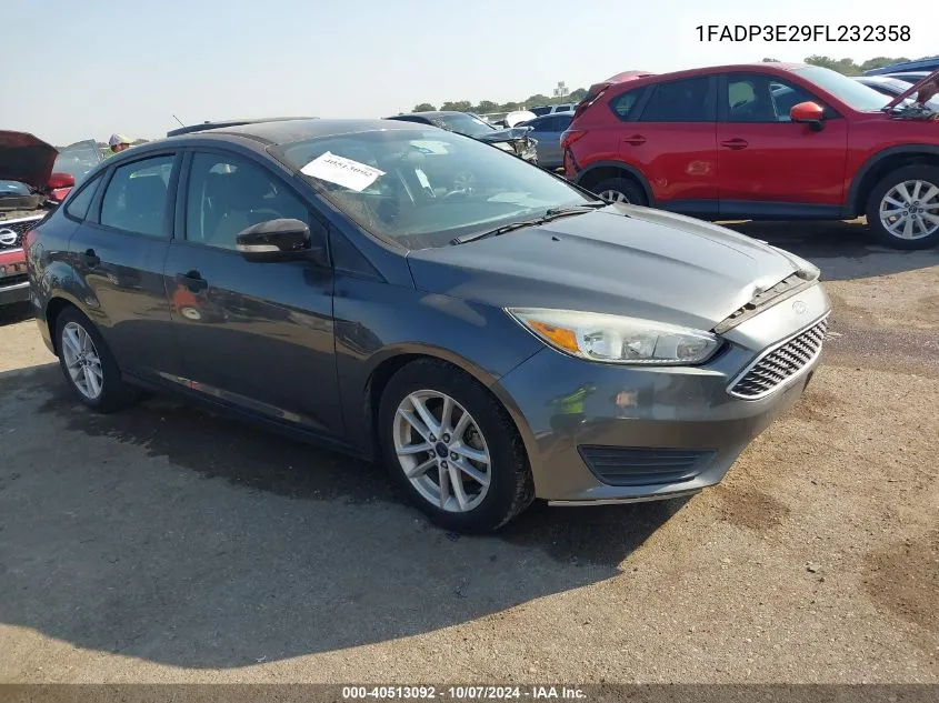 2015 Ford Focus S VIN: 1FADP3E29FL232358 Lot: 40513092