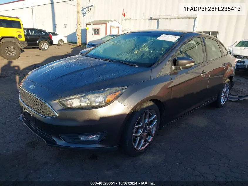 2015 Ford Focus Se VIN: 1FADP3F28FL235413 Lot: 40526351