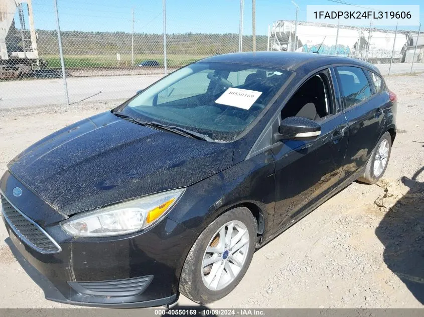 2015 Ford Focus Se VIN: 1FADP3K24FL319606 Lot: 40550169