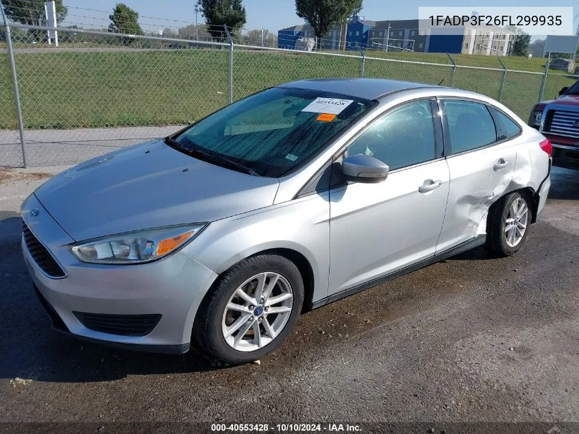 2015 Ford Focus Se VIN: 1FADP3F26FL299935 Lot: 40553428