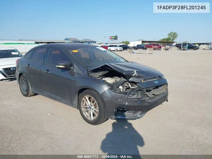 2015 Ford Focus Se VIN: 1FADP3F28FL201245 Lot: 40557773