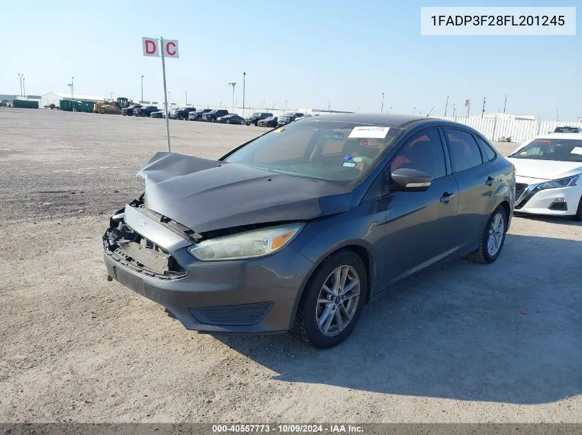 2015 Ford Focus Se VIN: 1FADP3F28FL201245 Lot: 40557773