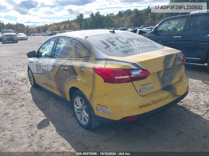 1FADP3F28FL233502 2015 Ford Focus Se