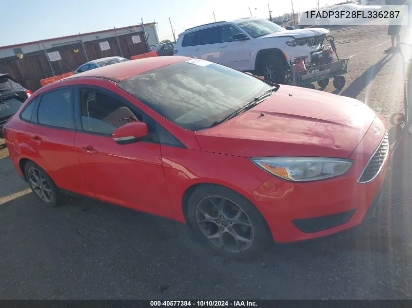 2015 Ford Focus Se VIN: 1FADP3F28FL336287 Lot: 40577384