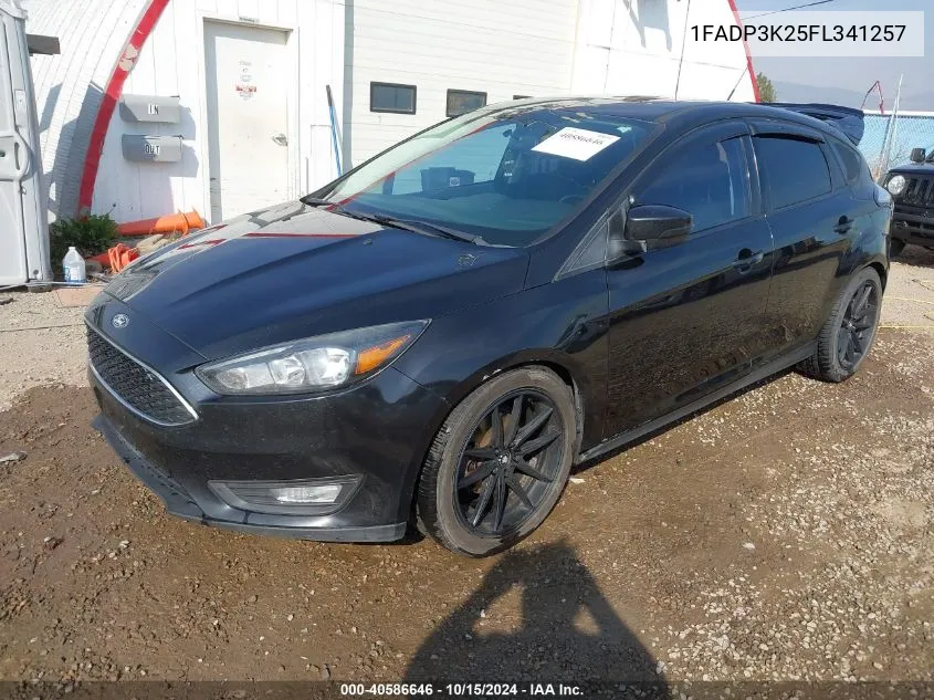 2015 Ford Focus Se VIN: 1FADP3K25FL341257 Lot: 40586646