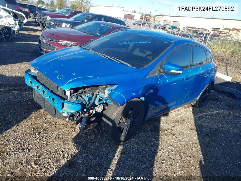 1FADP3K24FL270892 2015 Ford Focus Se