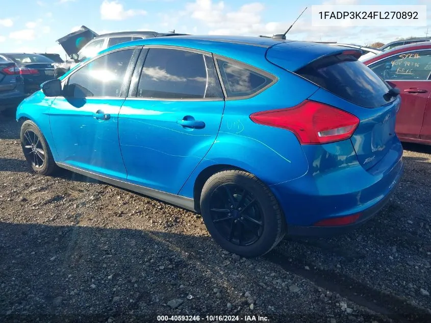 1FADP3K24FL270892 2015 Ford Focus Se