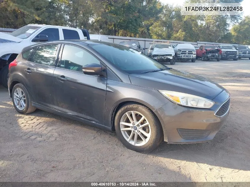 2015 Ford Focus Se VIN: 1FADP3K24FL282458 Lot: 40610753