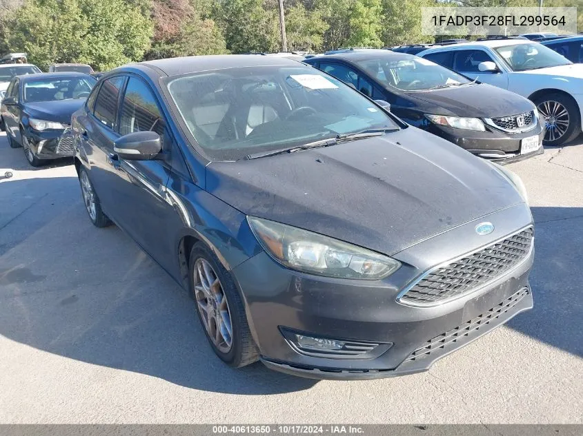 2015 Ford Focus Se VIN: 1FADP3F28FL299564 Lot: 40613650