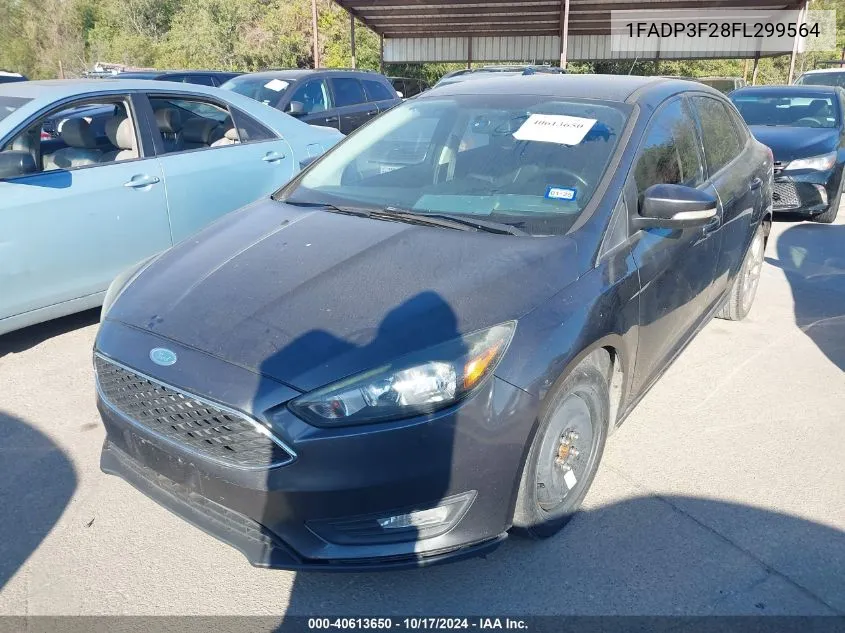 2015 Ford Focus Se VIN: 1FADP3F28FL299564 Lot: 40613650