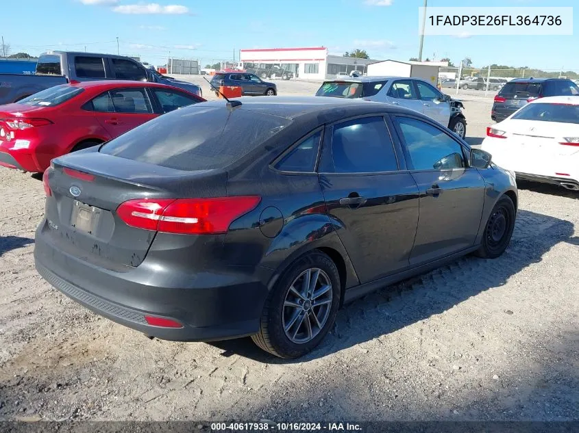 2015 Ford Focus S VIN: 1FADP3E26FL364736 Lot: 40617938