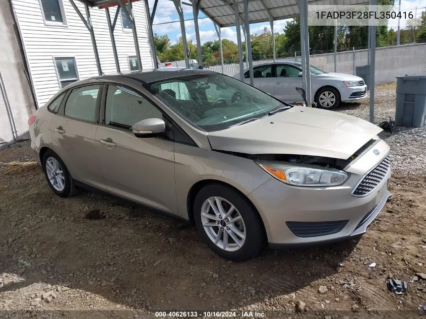 2015 Ford Focus Se VIN: 1FADP3F28FL350416 Lot: 40626133