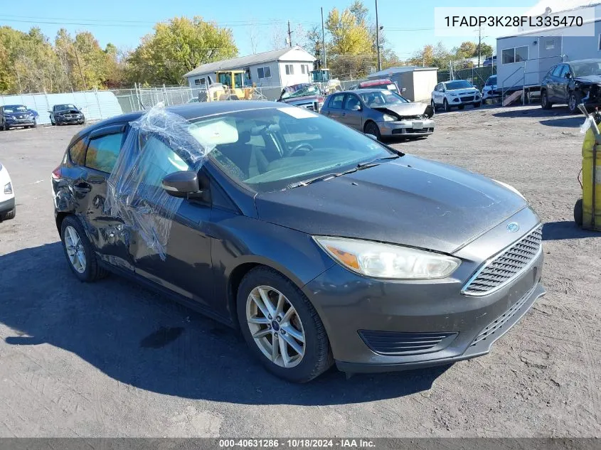 2015 Ford Focus Se VIN: 1FADP3K28FL335470 Lot: 40631286