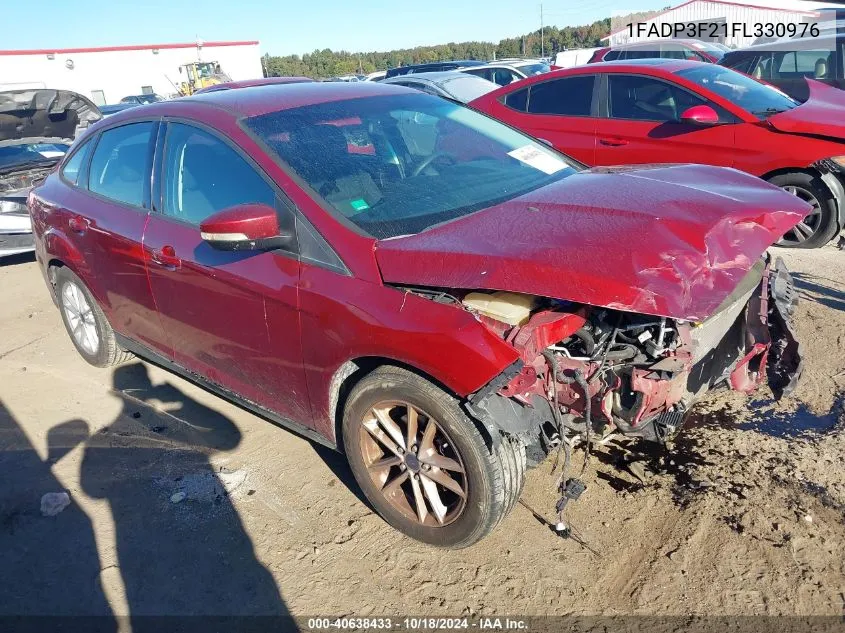 2015 Ford Focus Se VIN: 1FADP3F21FL330976 Lot: 40638433