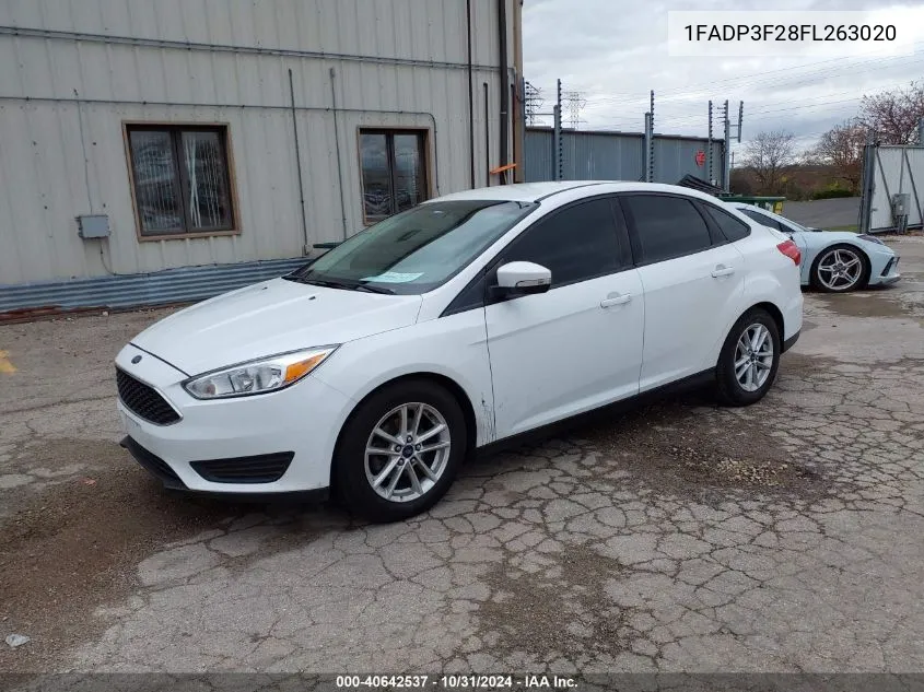 2015 Ford Focus Se VIN: 1FADP3F28FL263020 Lot: 40642537