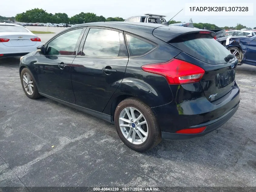 2015 Ford Focus Se VIN: 1FADP3K28FL307328 Lot: 40643239