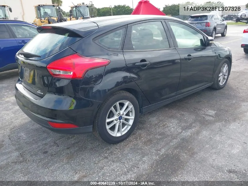 2015 Ford Focus Se VIN: 1FADP3K28FL307328 Lot: 40643239