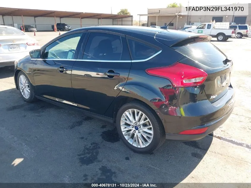 2015 Ford Focus Titanium VIN: 1FADP3N29FL341970 Lot: 40678131