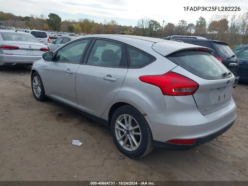 2015 Ford Focus Se VIN: 1FADP3K25FL282226 Lot: 40684731