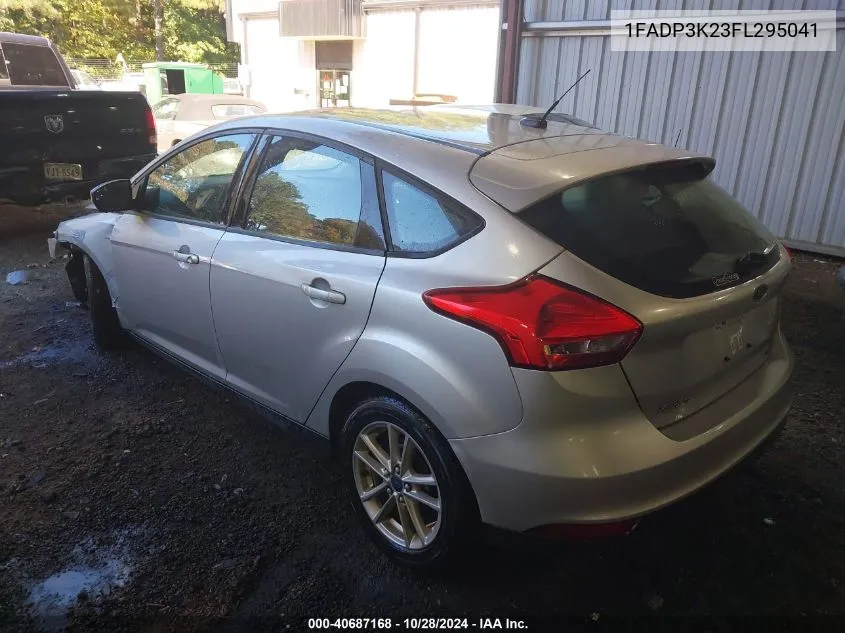 2015 Ford Focus Se VIN: 1FADP3K23FL295041 Lot: 40687168