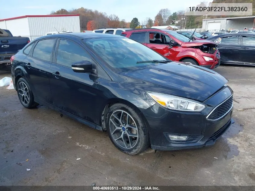 2015 Ford Focus Se VIN: 1FADP3F22FL382360 Lot: 40693513