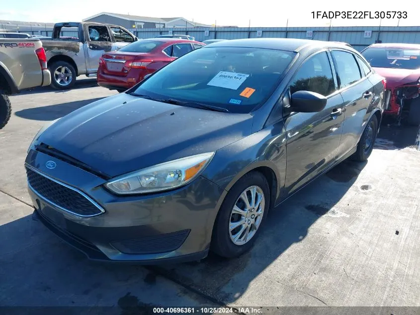 2015 Ford Focus S VIN: 1FADP3E22FL305733 Lot: 40696361