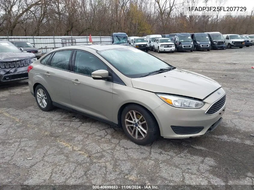 2015 Ford Focus Se VIN: 1FADP3F25FL207729 Lot: 40699883