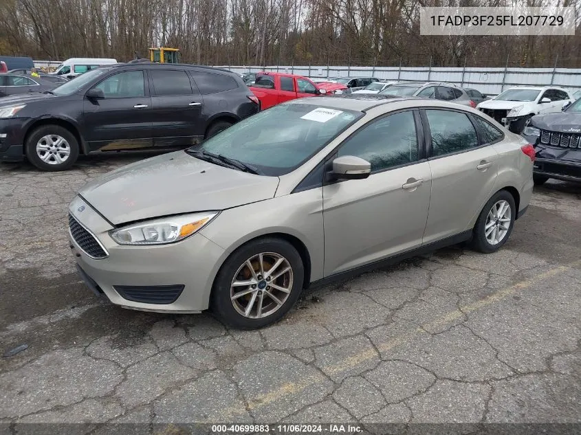 2015 Ford Focus Se VIN: 1FADP3F25FL207729 Lot: 40699883