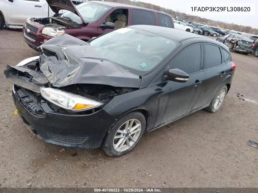 2015 Ford Focus Se VIN: 1FADP3K29FL308620 Lot: 40709223