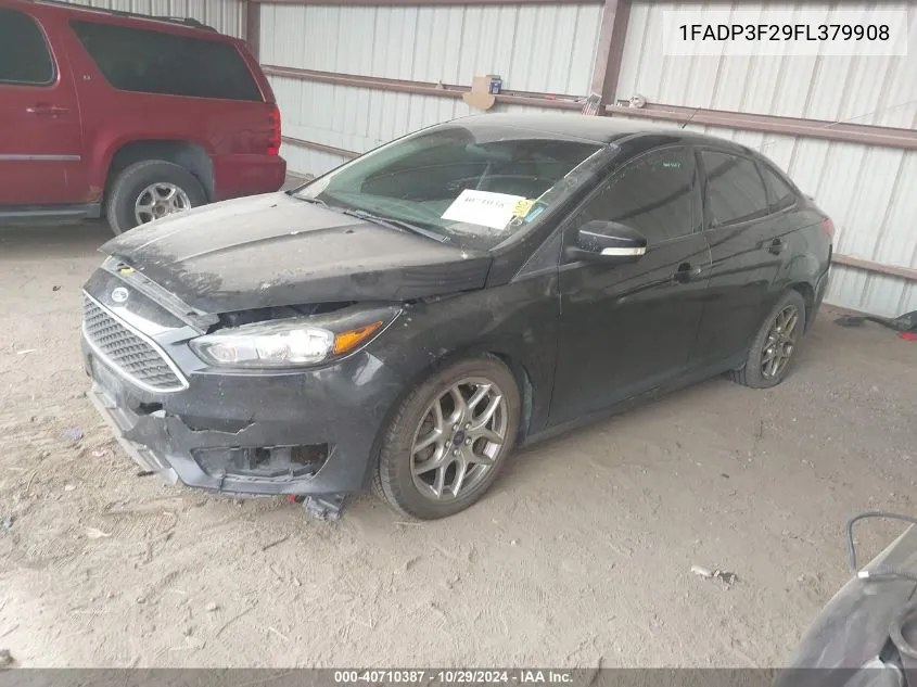 2015 Ford Focus Se VIN: 1FADP3F29FL379908 Lot: 40710387