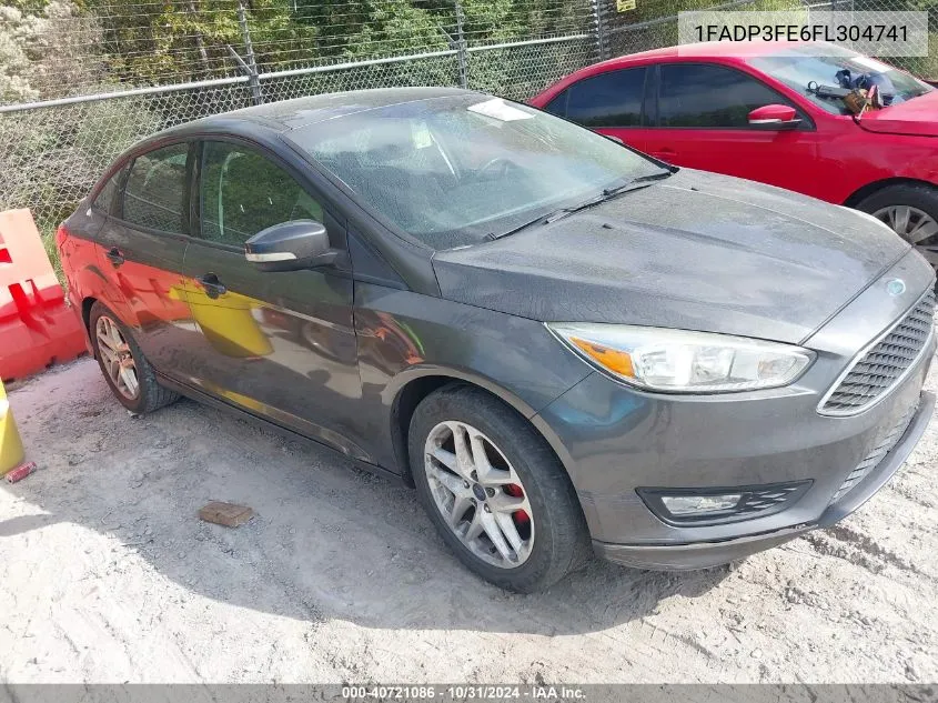 2015 Ford Focus Se VIN: 1FADP3FE6FL304741 Lot: 40721086