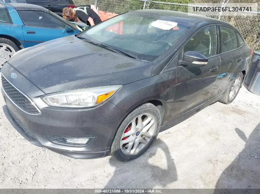 2015 Ford Focus Se VIN: 1FADP3FE6FL304741 Lot: 40721086