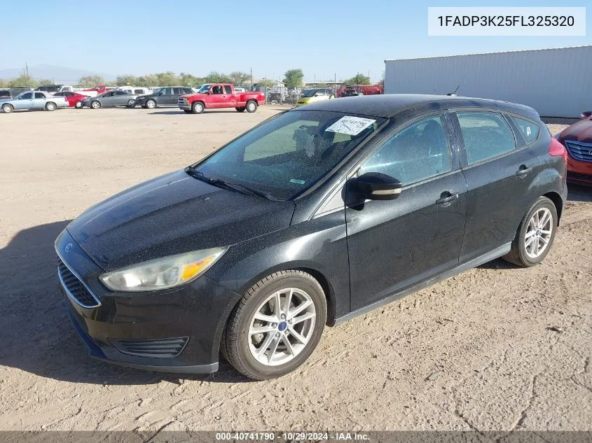 2015 Ford Focus Se VIN: 1FADP3K25FL325320 Lot: 40741790