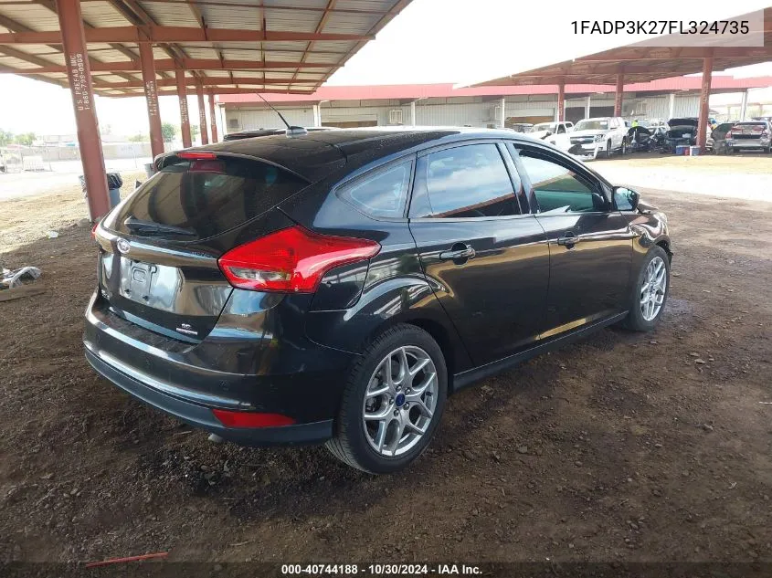 2015 Ford Focus Se VIN: 1FADP3K27FL324735 Lot: 40744188