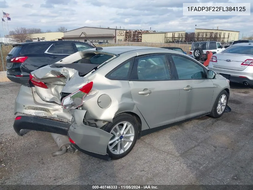 1FADP3F22FL384125 2015 Ford Focus Se