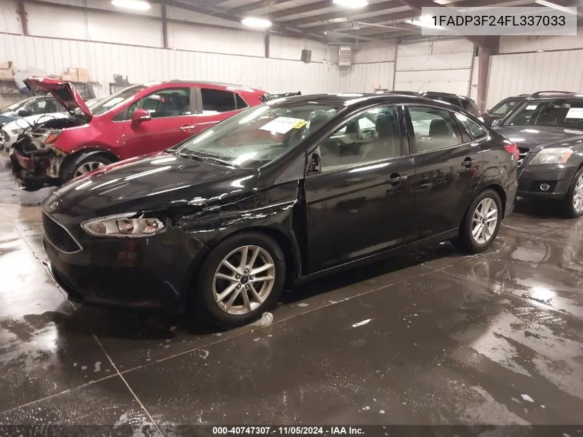 2015 Ford Focus Se VIN: 1FADP3F24FL337033 Lot: 40747307