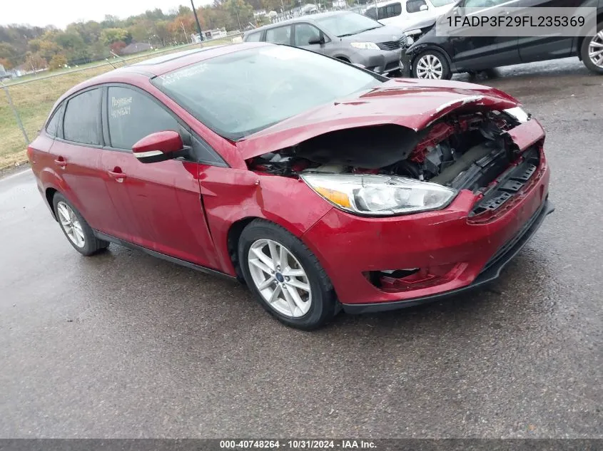 2015 Ford Focus Se VIN: 1FADP3F29FL235369 Lot: 40748264