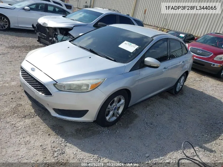 2015 Ford Focus Se VIN: 1FADP3F28FL344065 Lot: 40752375