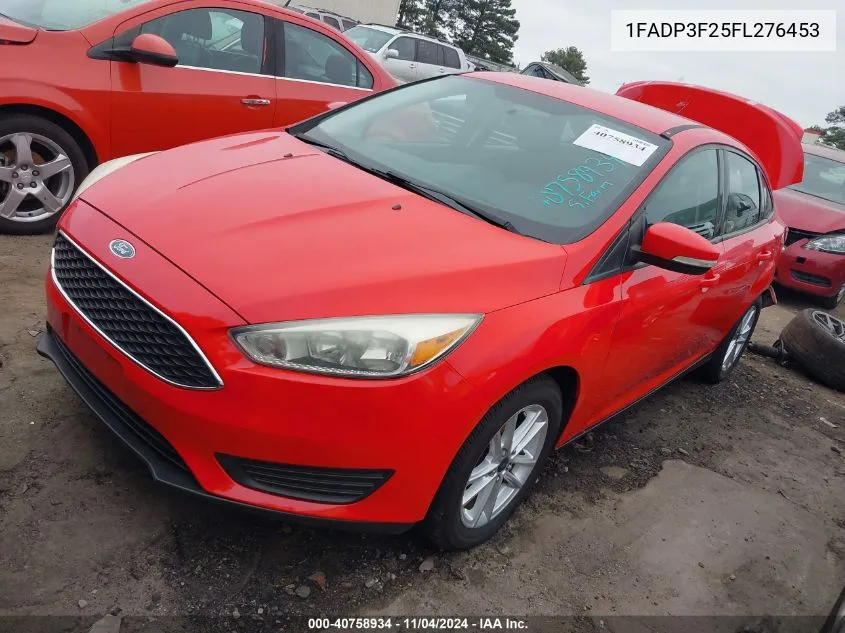 2015 Ford Focus Se VIN: 1FADP3F25FL276453 Lot: 40758934