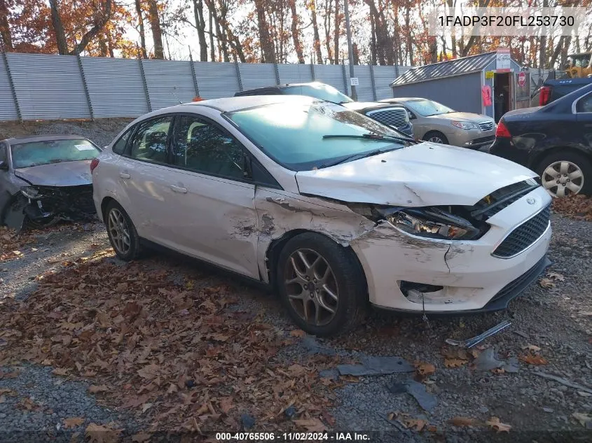 2015 Ford Focus Se VIN: 1FADP3F20FL253730 Lot: 40765506