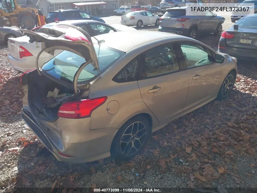 2015 Ford Focus Se VIN: 1FADP3F24FL373367 Lot: 40773099