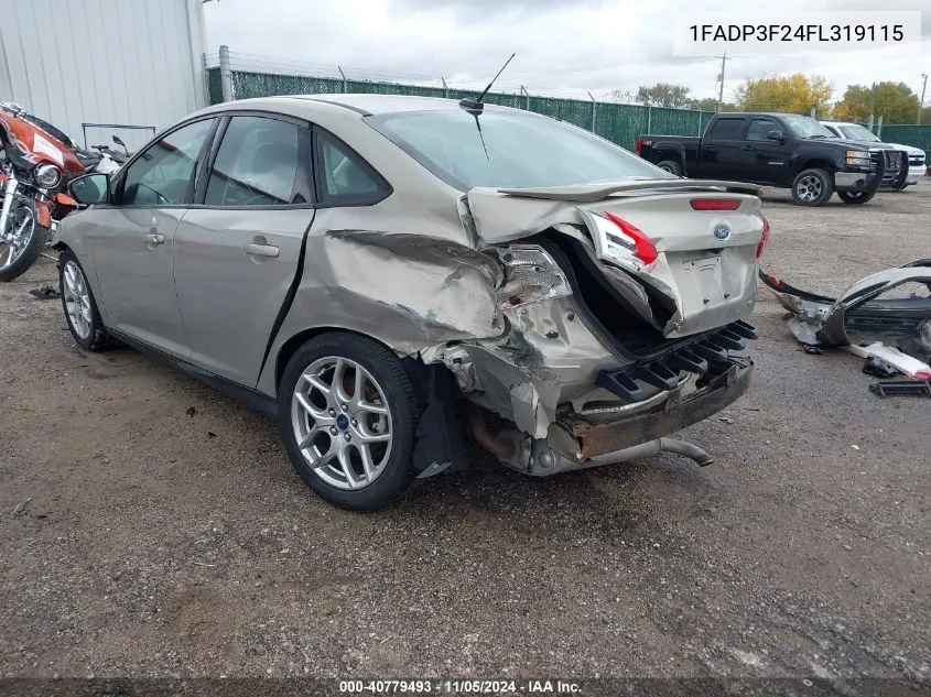 1FADP3F24FL319115 2015 Ford Focus Se