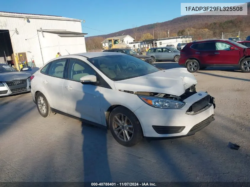 2015 Ford Focus Se VIN: 1FADP3F29FL325508 Lot: 40788401