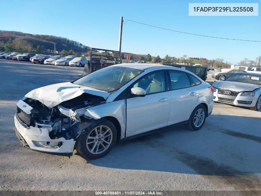 2015 Ford Focus Se VIN: 1FADP3F29FL325508 Lot: 40788401