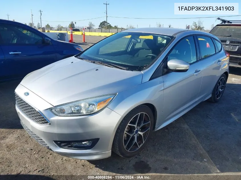 2015 Ford Focus Se VIN: 1FADP3K2XFL341903 Lot: 40808284