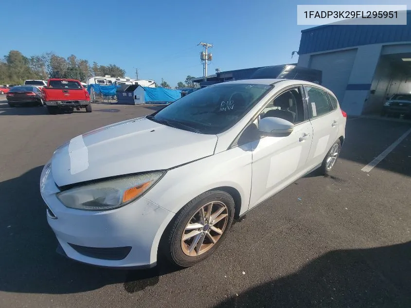 2015 Ford Focus Se VIN: 1FADP3K29FL295951 Lot: 40826313