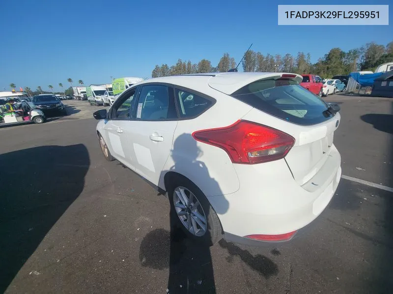 2015 Ford Focus Se VIN: 1FADP3K29FL295951 Lot: 40826313