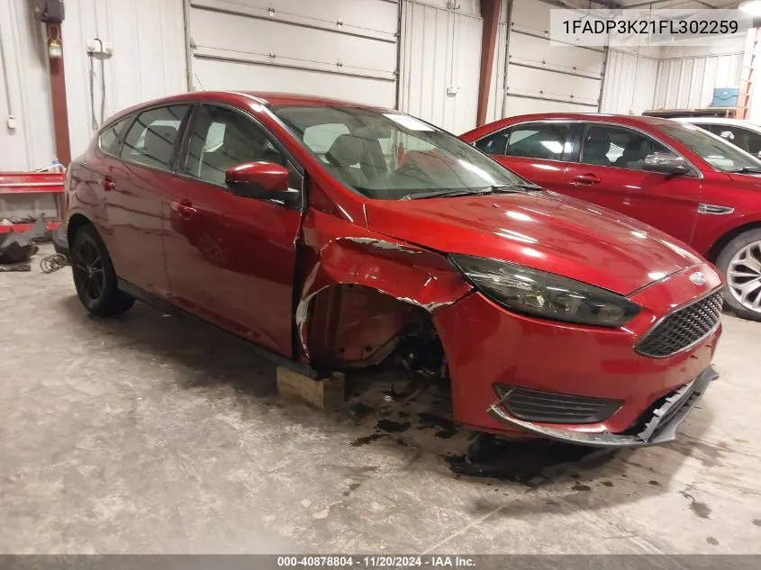 1FADP3K21FL302259 2015 Ford Focus Se