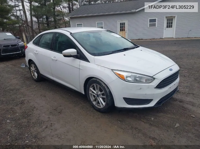 2015 Ford Focus Se VIN: 1FADP3F24FL305229 Lot: 40884560